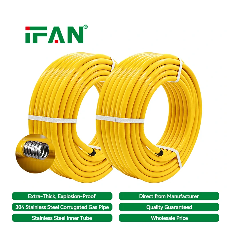 Flexible Plumbing 304 Stainless Steel Corrugated Pipe factory