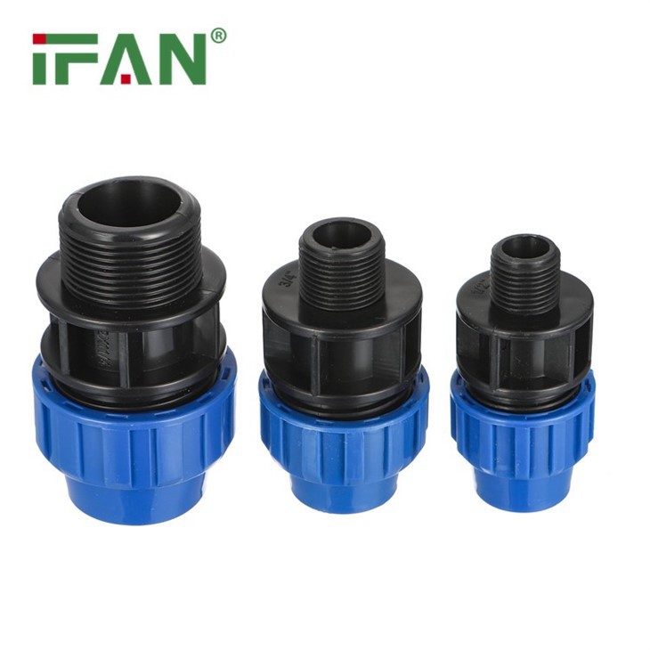 Durable PP Compression Fitting For HDPE Pipe Connections suppliers